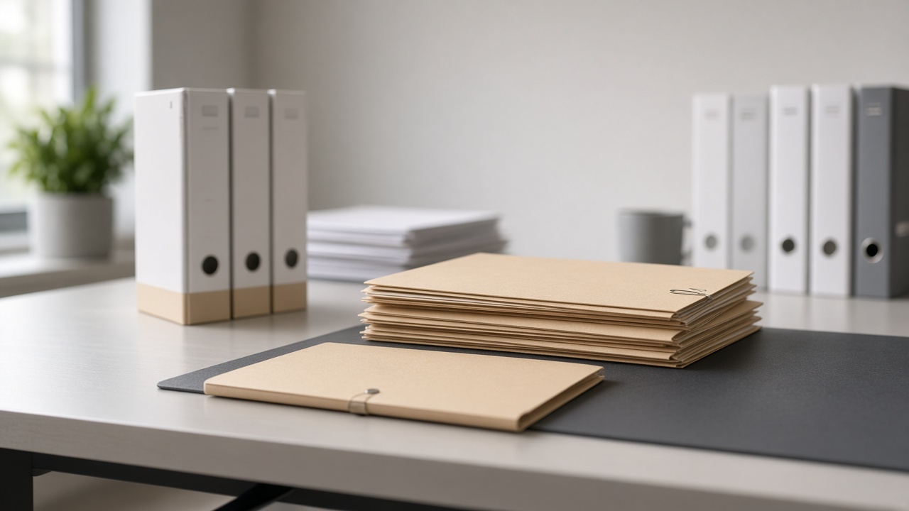 Indexed folders on a desk representing regulatory documentation