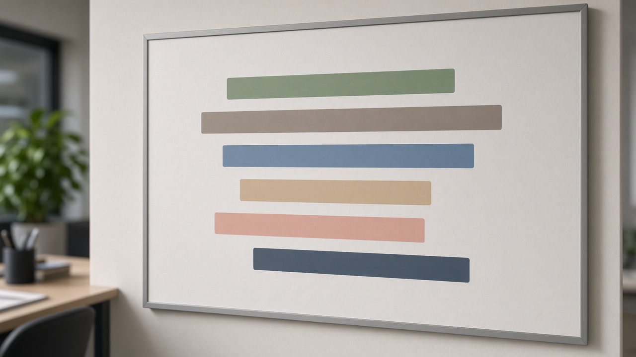 Timeline display of major filing dates for the project
